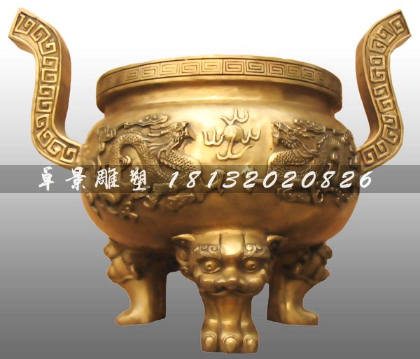 銅香爐,鑄造香爐,寺廟鑄銅香爐