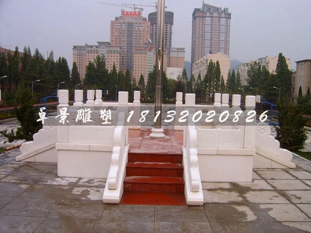 學校升旗臺,漢白玉升旗臺,學校白玉石升旗臺