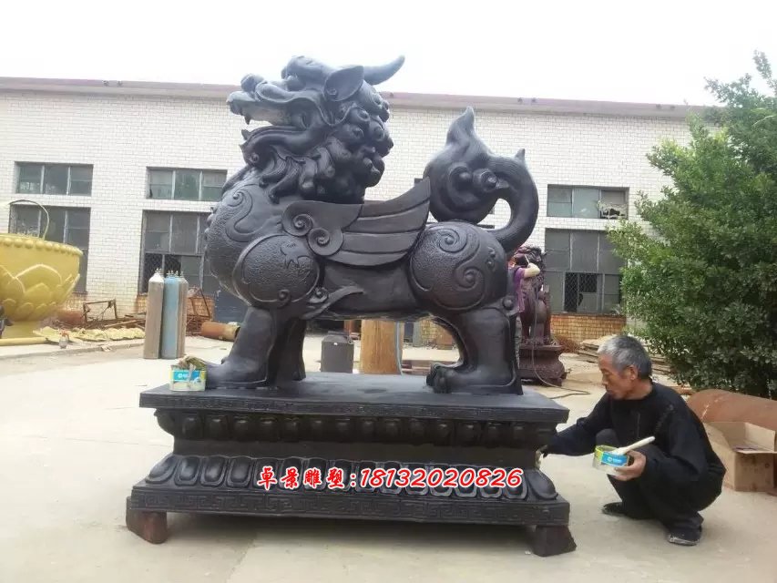 銅麒麟,銅雕麒麟,鑄銅麒麟雕塑