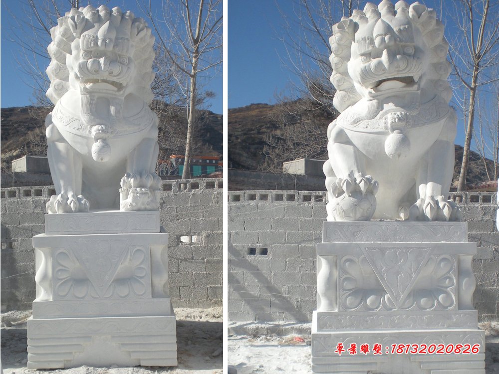 3米高石頭獅子,石雕獅子雕塑