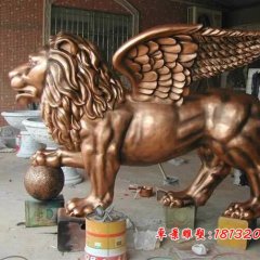 獅子銅雕,廣場(chǎng)銅雕獅子雕塑