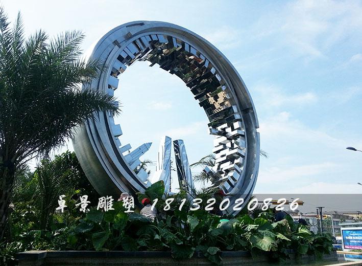 不銹鋼抽象城市雕塑,不銹鋼抽象雕塑