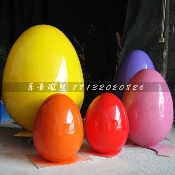 彩繪彩蛋雕塑,玻璃鋼彩蛋雕塑,圣誕節彩蛋雕塑