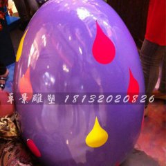 彩繪彩蛋雕塑，玻璃鋼彩蛋雕塑，圣誕節(jié)彩蛋雕塑