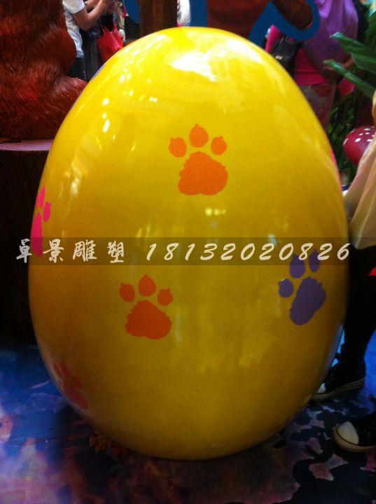 彩繪彩蛋雕塑,玻璃鋼彩蛋雕塑,圣誕節彩蛋雕塑