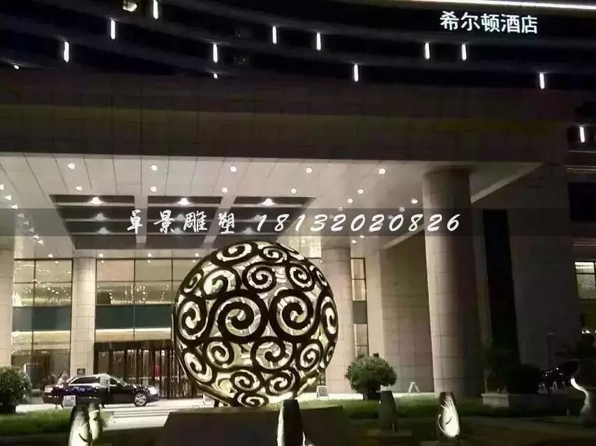 不銹鋼鏤空球雕塑,大型廣場不銹鋼,不銹鋼透光鏤空球雕塑