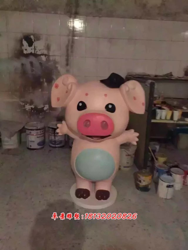 玻璃鋼卡通動物雕塑，玻璃鋼小動物雕塑