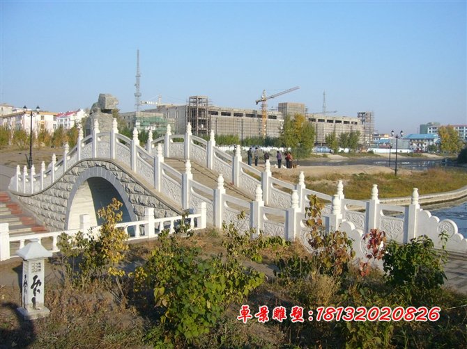 石雕欄桿,漢白玉欄桿雕塑