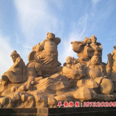 八仙石雕，八仙過海石雕