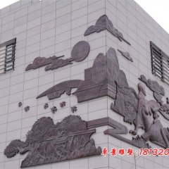 紫銅浮雕，鍛銅浮雕