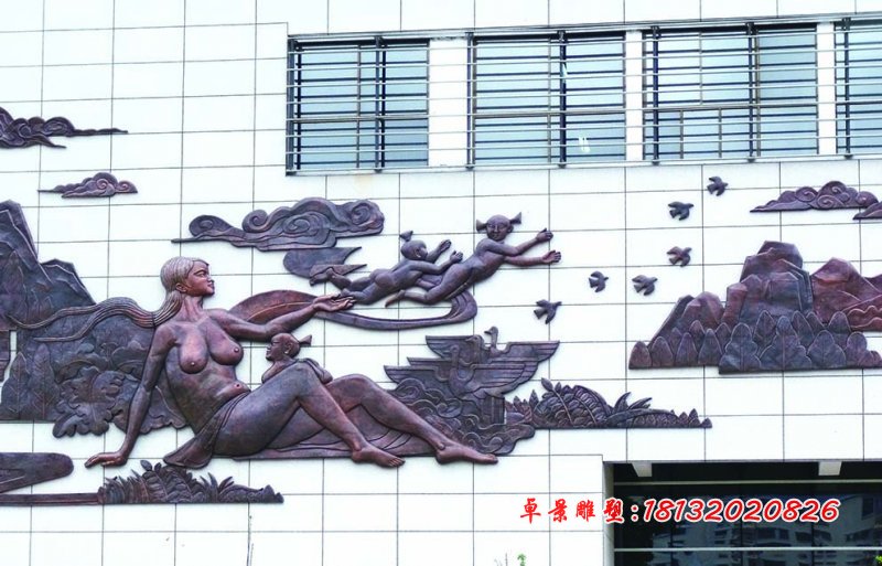 紫銅浮雕,鍛銅浮雕