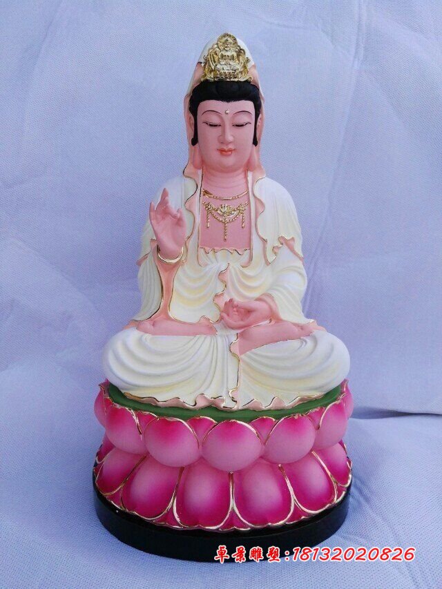 玻璃鋼觀音佛像,彩繪玻璃鋼佛像