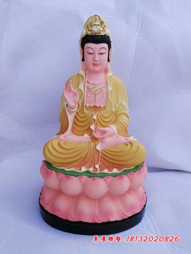 玻璃鋼觀音雕塑,彩繪觀音菩薩