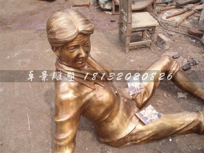 人物銅雕,公園小品銅雕 (9)