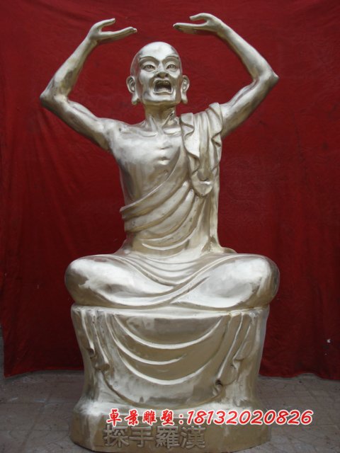 十八羅漢銅雕,鑄銅十八羅漢雕塑 (2)