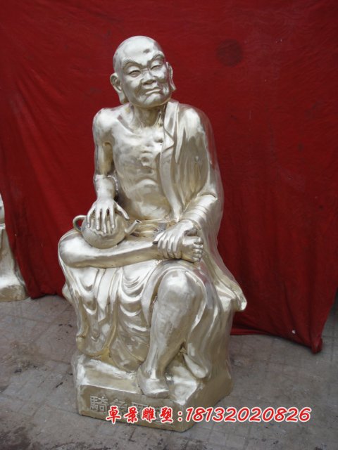 十八羅漢銅雕,鑄銅十八羅漢雕塑 (3)