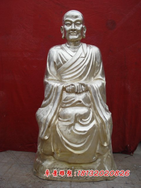 十八羅漢銅雕,鑄銅十八羅漢雕塑 (8)