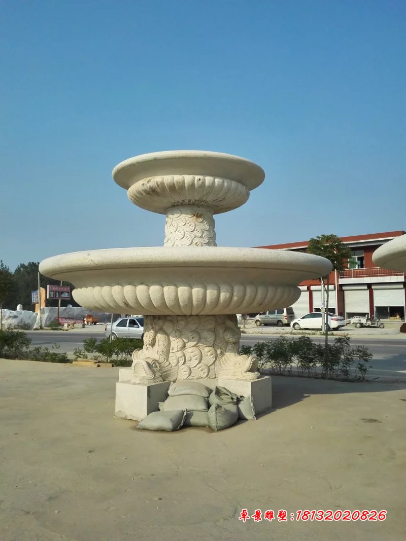 大理石噴泉，兩層石噴泉 (1)