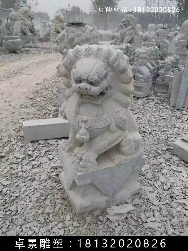 北京獅石雕,仿古北京獅雕塑 (4)