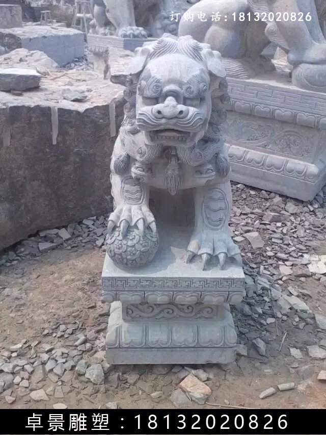 北京獅石雕,仿古北京獅雕塑 (3)