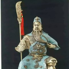 關帝圣君銅雕，鑄銅關帝圣君雕塑