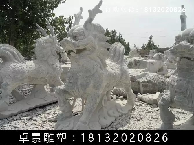 麒麟石雕,仿古麒麟雕塑 (2)