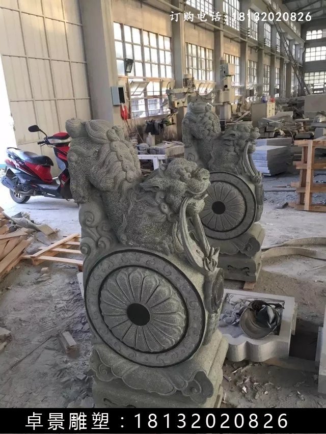 石抱鼓,石墩,獅子石抱鼓 (2)