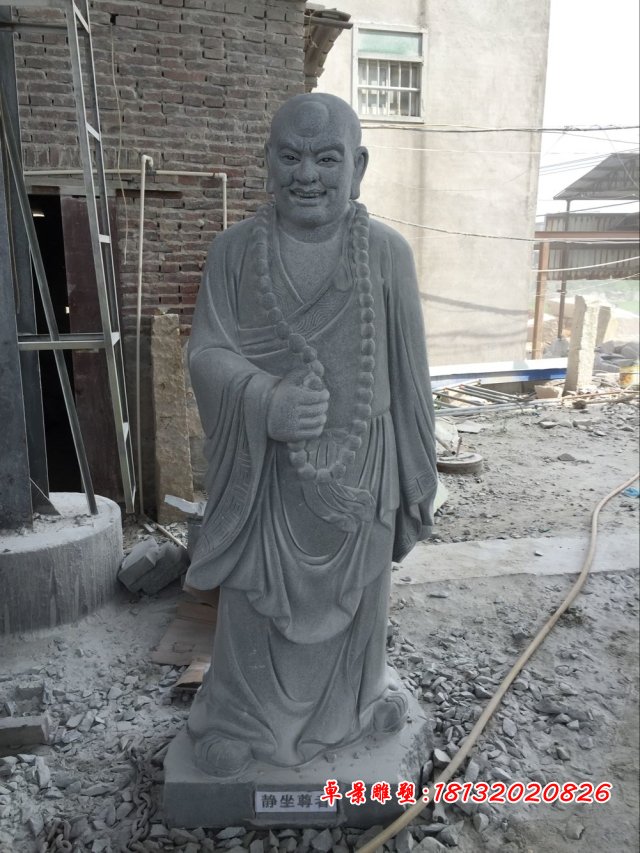 十八羅漢石雕,大理石十八羅漢石雕 (4)