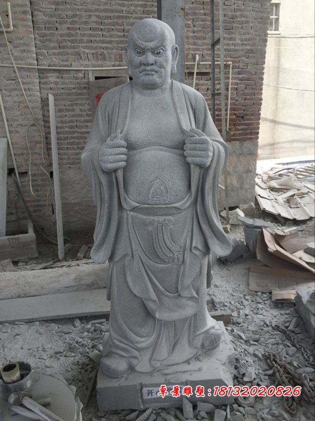 十八羅漢石雕,大理石十八羅漢石雕 (5)