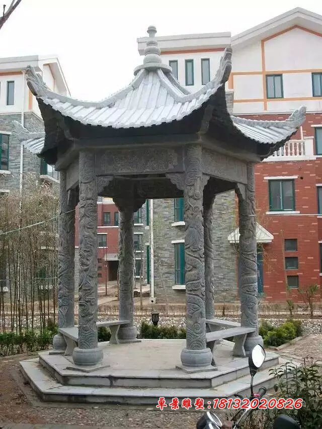 石涼亭,大理石涼亭雕塑 (2)
