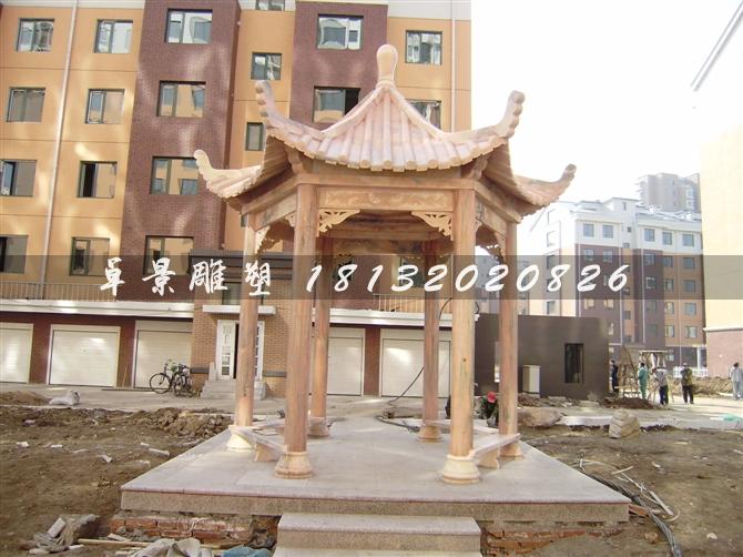 晚霞紅石涼亭,公園涼亭 (1)