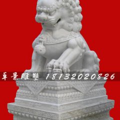 石獅子雕塑,漢白玉獅子雕塑