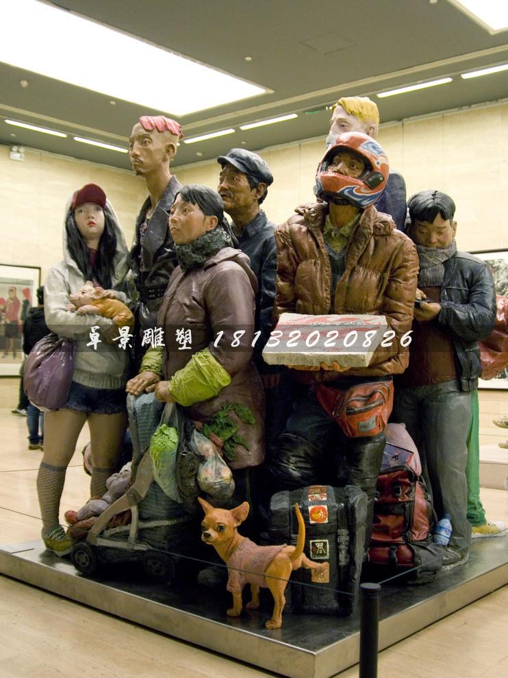 玻璃鋼人物雕塑,玻璃鋼廣場(chǎng)雕塑