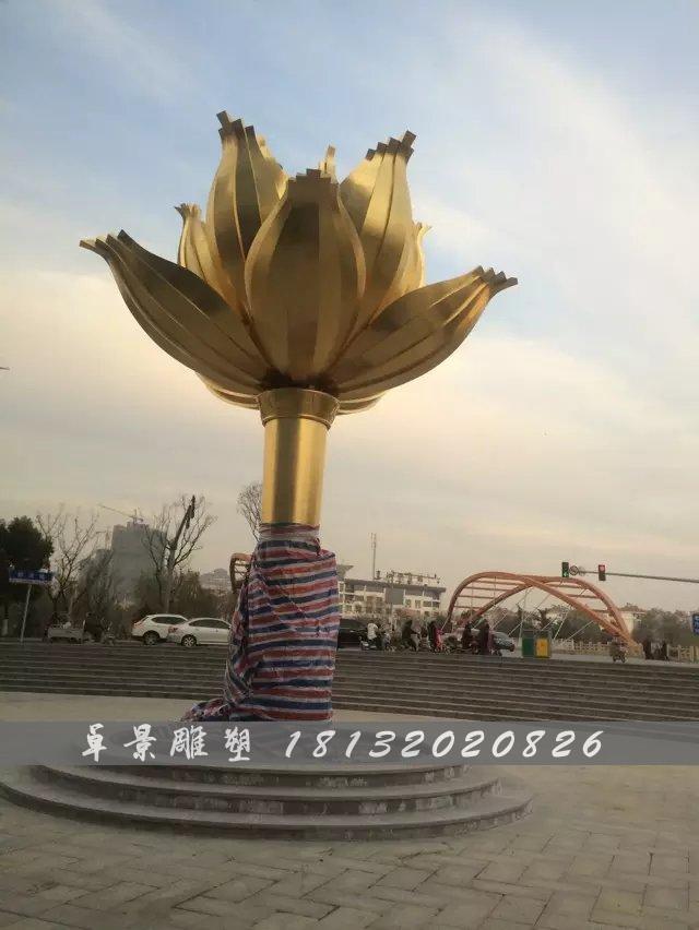 銅紫荊花雕塑,廣場(chǎng)紫荊花銅雕,廣場(chǎng)花朵銅雕塑