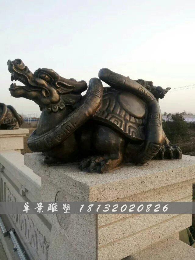 龍龜銅雕,鑄銅龍龜雕塑 (2)