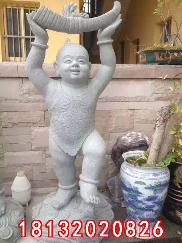 小孩石雕,善財童子石雕 (1)