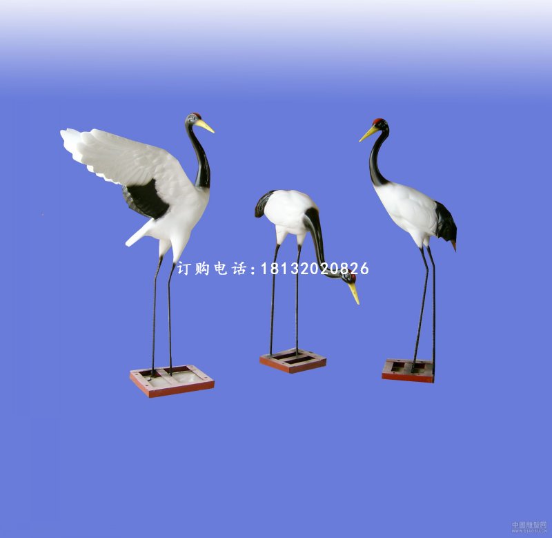 玻璃鋼仙鶴雕塑,玻璃鋼廣場(chǎng)仙鶴雕塑