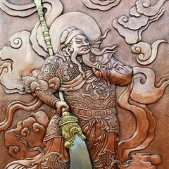 關(guān)公銅浮雕，鑄銅關(guān)公浮雕