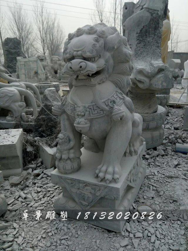 獅子石雕,仿古獅子石雕,門獅石雕 (5)