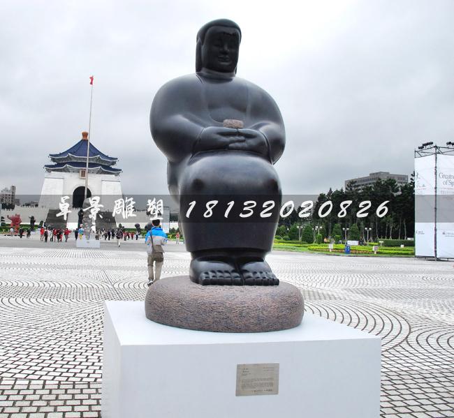 抽象石雕人,公園小品石雕