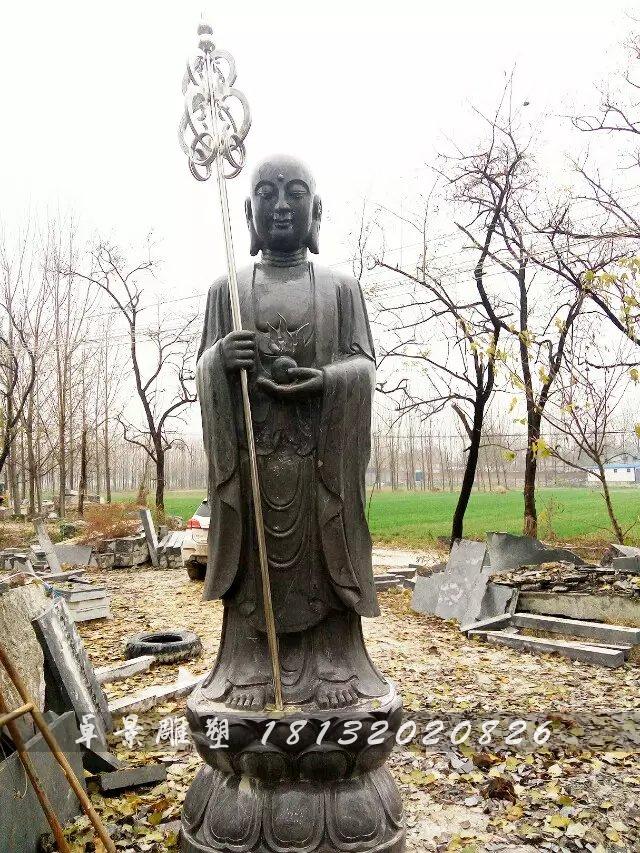 石佛像，地藏王菩薩石雕 (1)