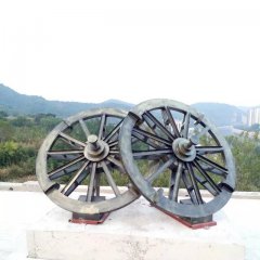 車輪銅雕,公園景觀銅雕