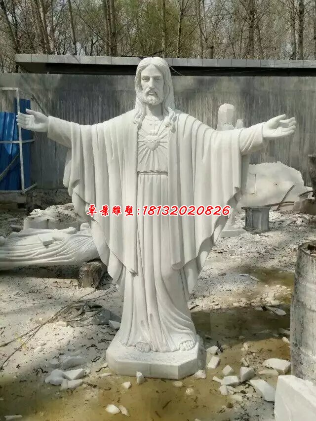 耶酥石雕,漢白玉耶酥石雕