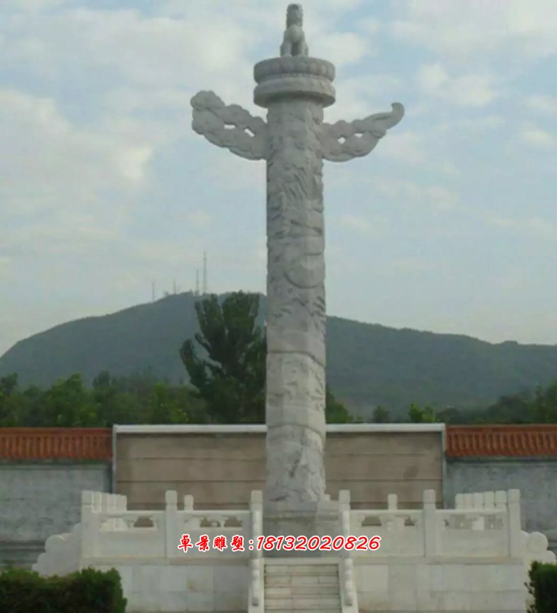 華表,石雕龍柱
