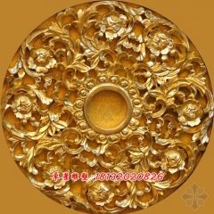 鎏金銅浮雕,花朵浮雕