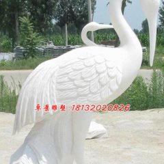 漢白玉仙鶴，石雕仙鶴