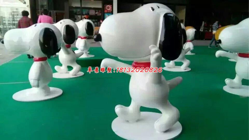 玻璃鋼史努比雕塑,玻璃鋼卡通雕塑
