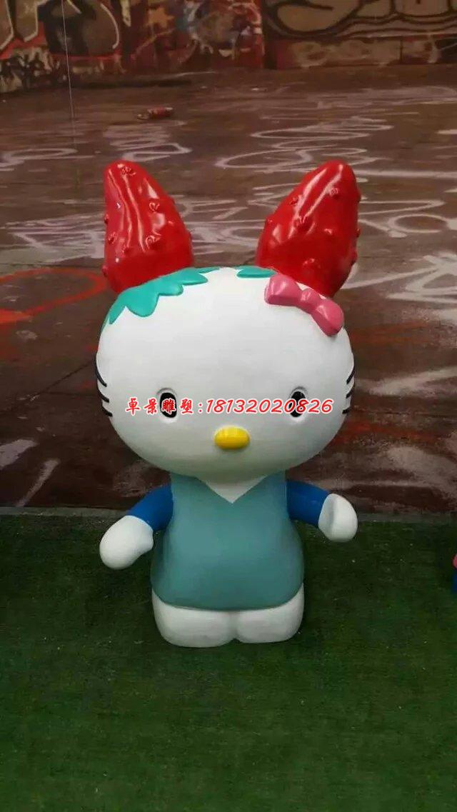 玻璃鋼hello kitty雕塑,卡通玻璃鋼雕塑 (10)