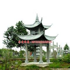 石頭涼亭,公園涼亭雕塑