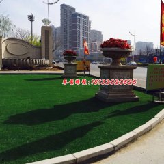 花盆雕塑,公園花盆石雕